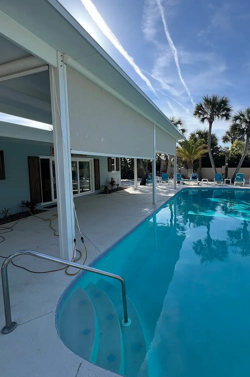 Motorized patio screen - St Augustine