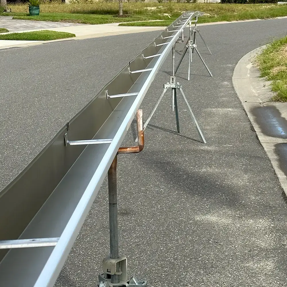 Long white gutter – St Augustine Florida