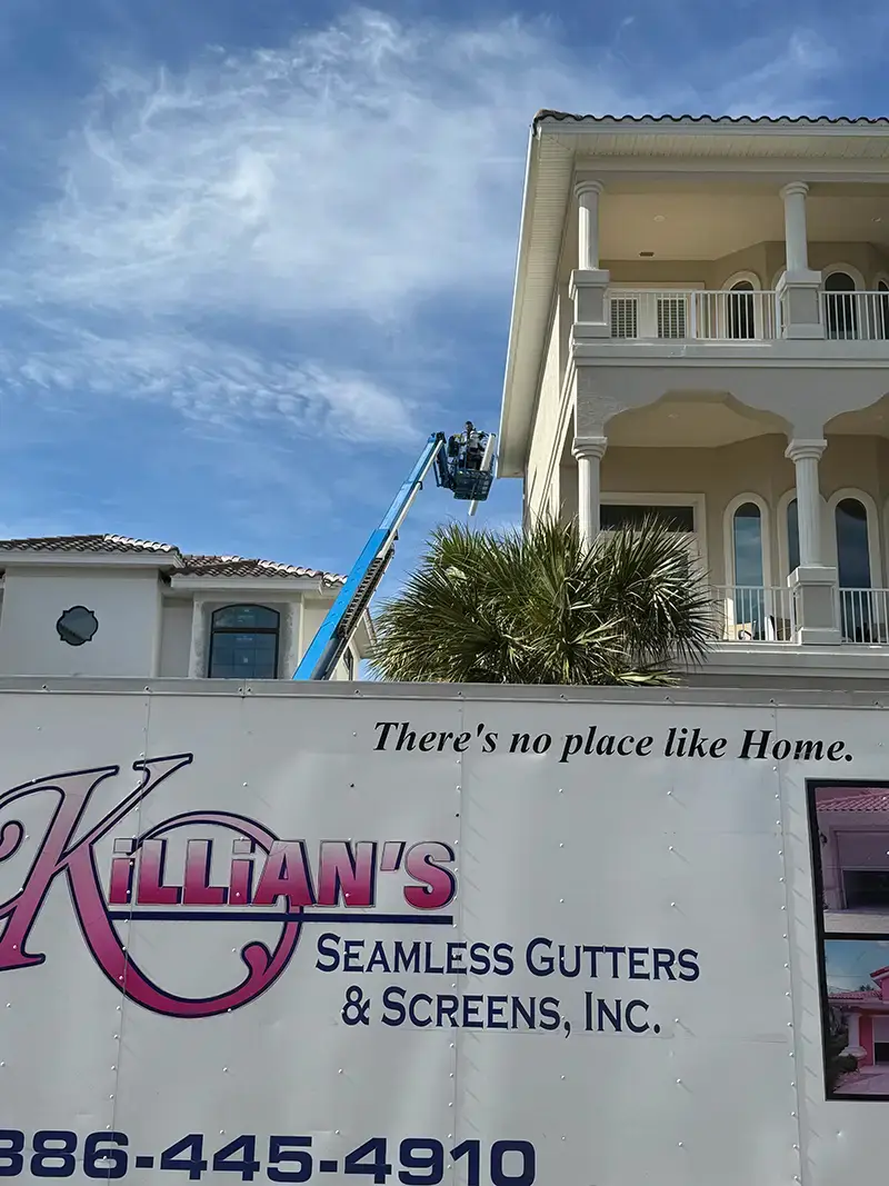 Seamless gutter installation for residential and commercial clients